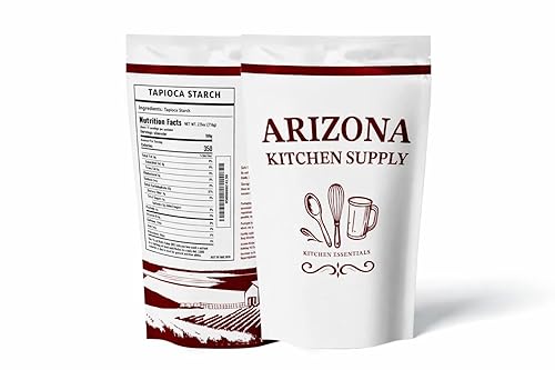 Arizona Kitchen Supply Tapioca Starch Powder, 2.5 lb (1.13 Kg) Resealable Stand-Up Pouch