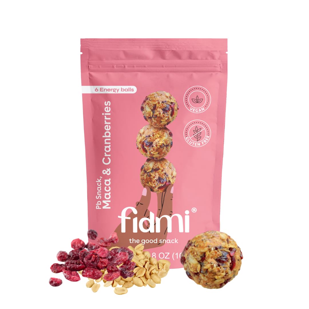 Fidmi Snack Protein Energy Balls Assorted Pack | Vegan - Gluten Free - Plant Based - Superfoods (Maca, Spiruline, Cacao) - All Natural Ingredients