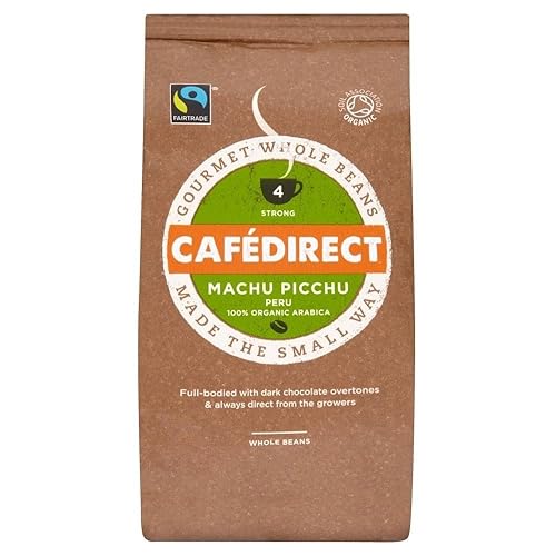 Cafédirect Fairtrade Machu Picchu Organic Coffee Beans (227g) - Pack of 6
