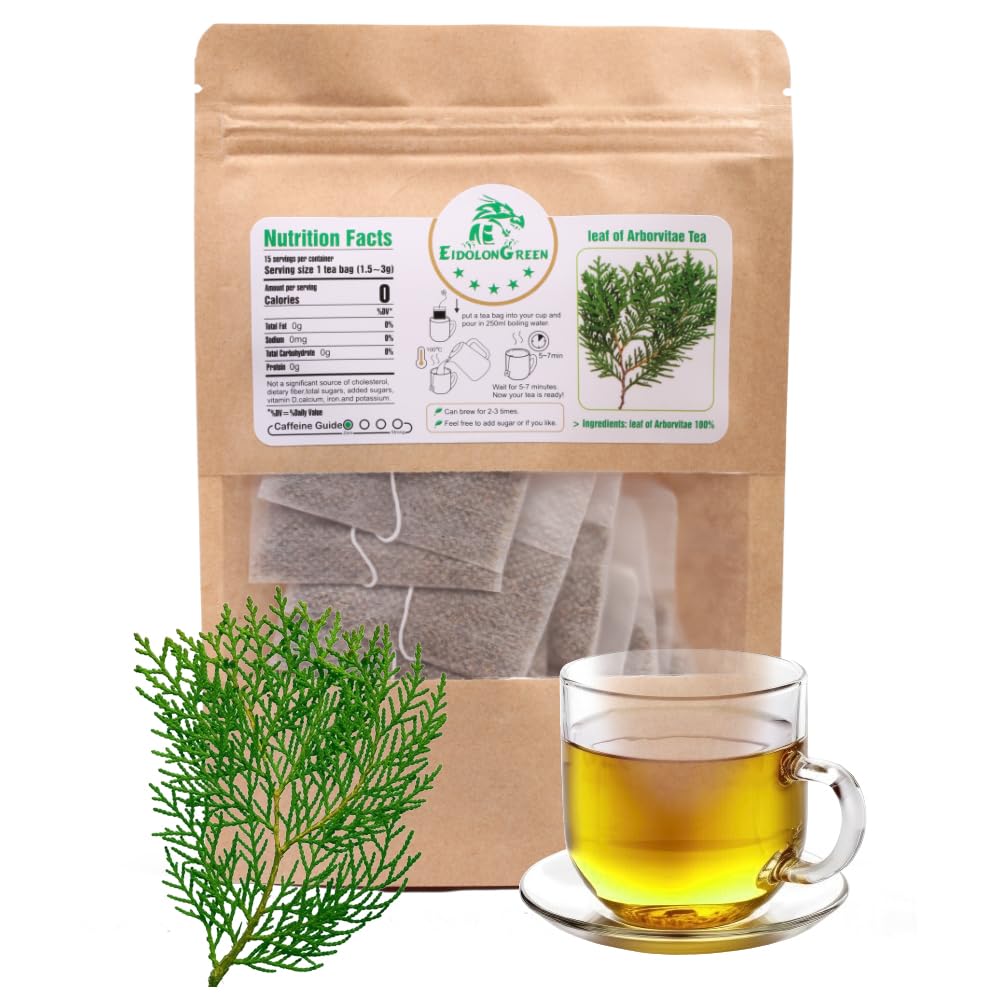 EidolonGreen [China Medicinal Herb]100% Natural Leaf of Arborvitae,Thuja Leaf Wild Harvested,(Green leaf of Arborvitae/Thuja/???/???/Ce bai ye)