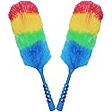 Tockrop 2 Pack Upgrade 19” Static Duster Beandable and Washable - More Fibers Bigger Head Less Loss of Fiber Duster