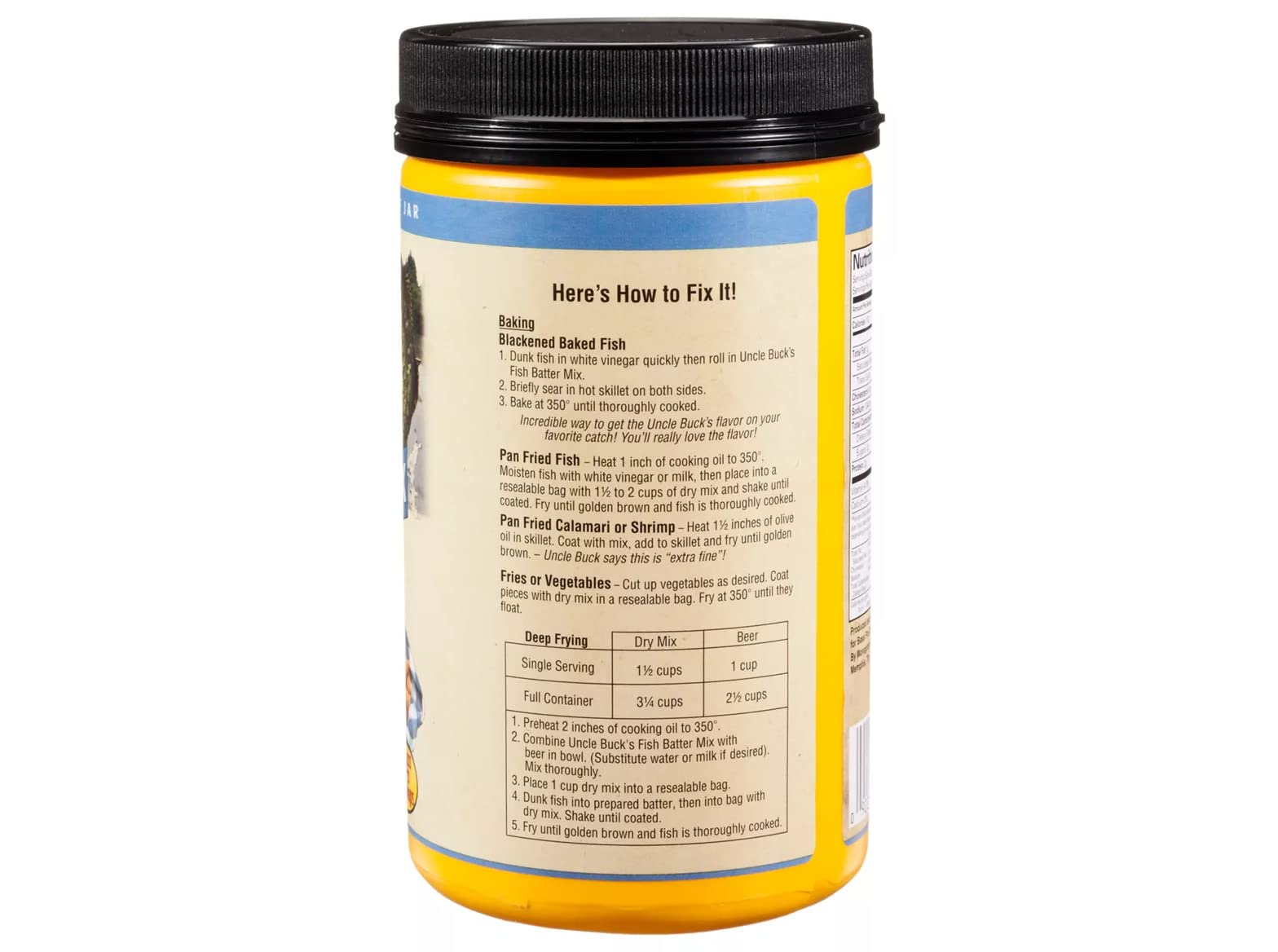 Uncle Buck's Fish Batter Mix - Mild - 24oz bottle. best fish you'll ever have!!!