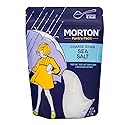 Morton Sea Salt Coarse Grain, All-Natural Sea Salt for Grinder Refill & Finishing, 1 lb Resealable Pouch, Ideal for Cooking, Seasoning & Gourmet
