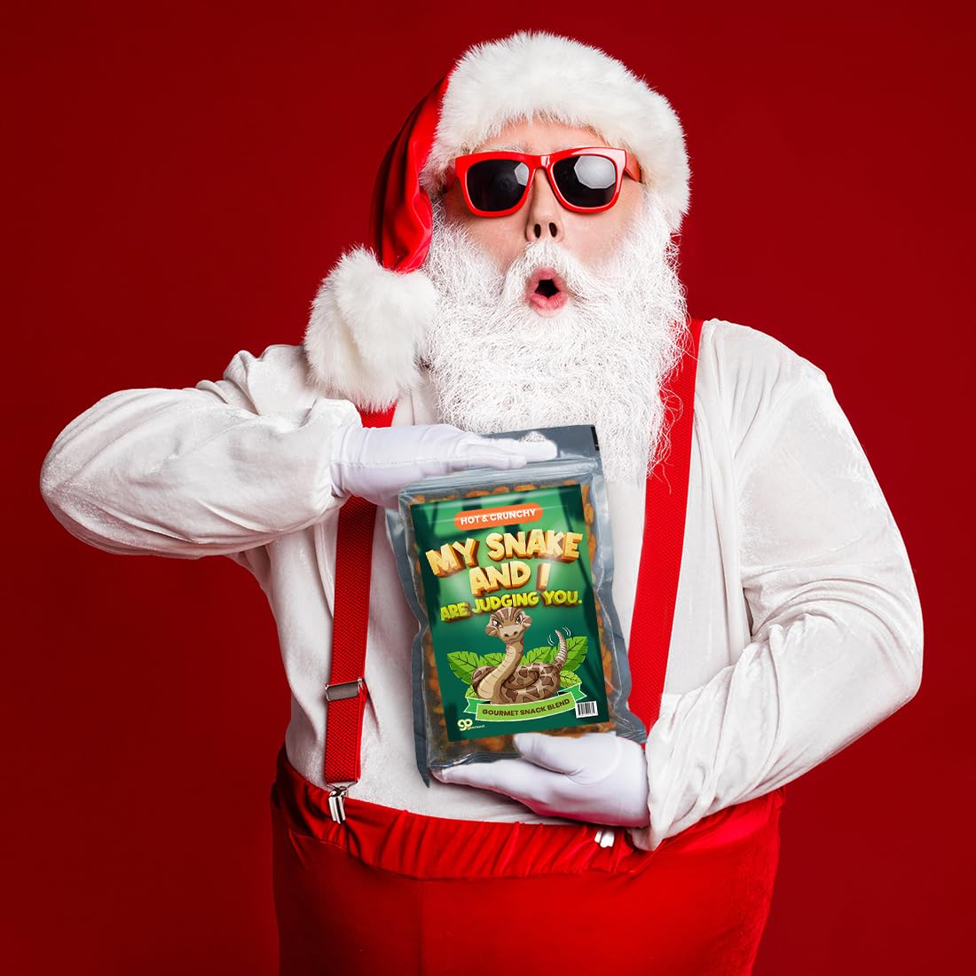 Sensational Snake and I Approved Trail Mix - Exotic Reptile Snacking Nutty, Fruity, and Crunchy Blend Healthy Reptile Treat for Pet Owners