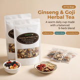 Kidney Cleanse Detox & Repair | Ginseng Nine Treasure Tea, Goji Berries Tea | Liver and Kidney Cleanse Detox & Repair for Women & Men(2 Bags (24PCS)