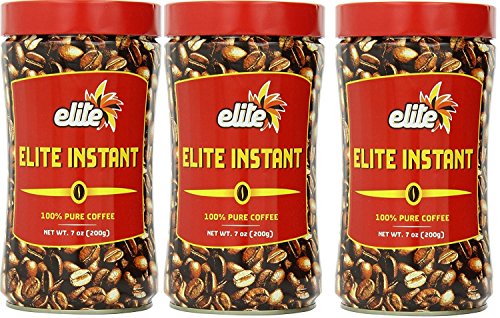 Elite Instant Coffee, 7oz (3 Pack) | Rich & Aromatic, Product of Israel, Kosher excluding Passover