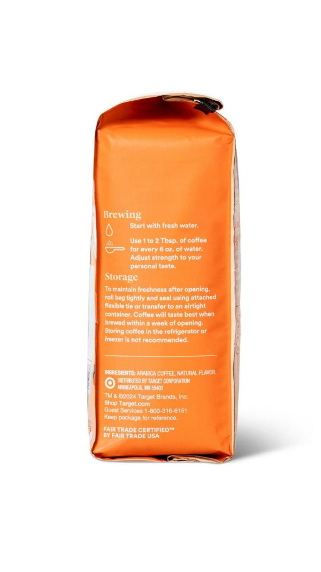 Naturally Flavored Orange Cream with Other Natural Flavors Light Roast Ground Coffee 12oz Good & Gather