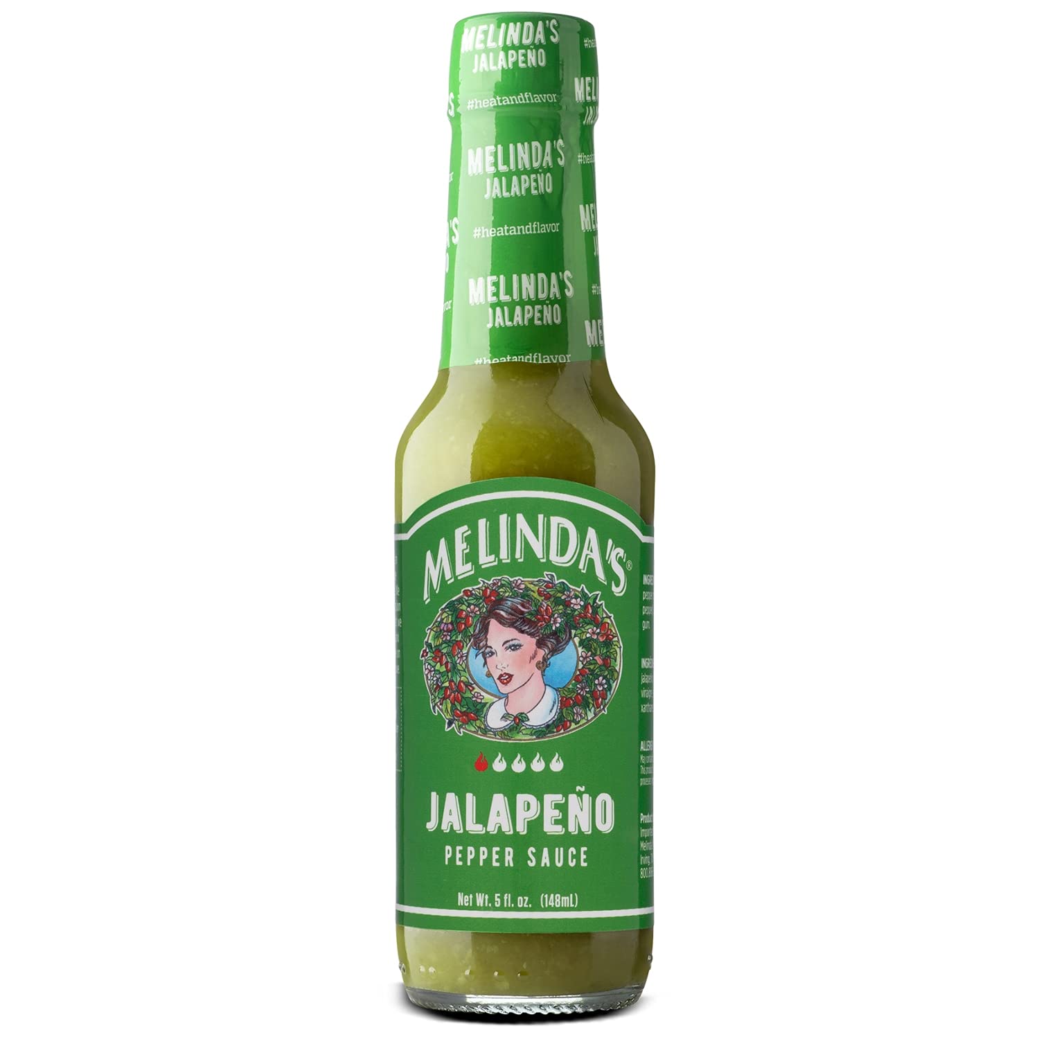 Melinda’s Jalapeno Hot Sauce - Gourmet Classic Green Jalapeno Sauce Perfect for Tacos, Burritos, Enchiladas & More - Tangy & Zesty, Mild Heat
