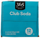 365 by Whole Foods Market Club Soda 12pk, 12 FZ
