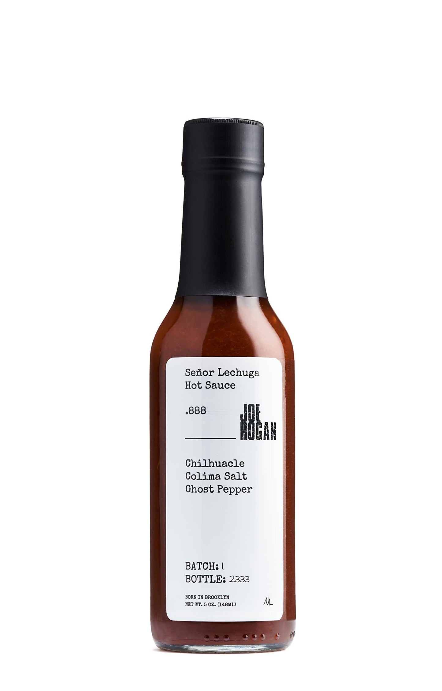 Joe Rogan x Señor Lechuga Hot Sauce .888 Chilhuacle, Colima Salt, Ghost Pepper