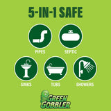Green Gobbler Ultra Concentrated Drain Clog Remover & Cleaner | Powerful Hair, Grease & Soap Dissolver for Bathroom, Kitchen, Shower, Sink & Toilet |