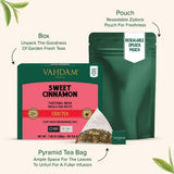 VAHDAM Sweet Cinnamon Chai Tea Bags (100 Count) | 100% Natural Spices | Spiced Masala Chai with Natural Cinnamon | Aromatic & Rich Flavor | Hot or