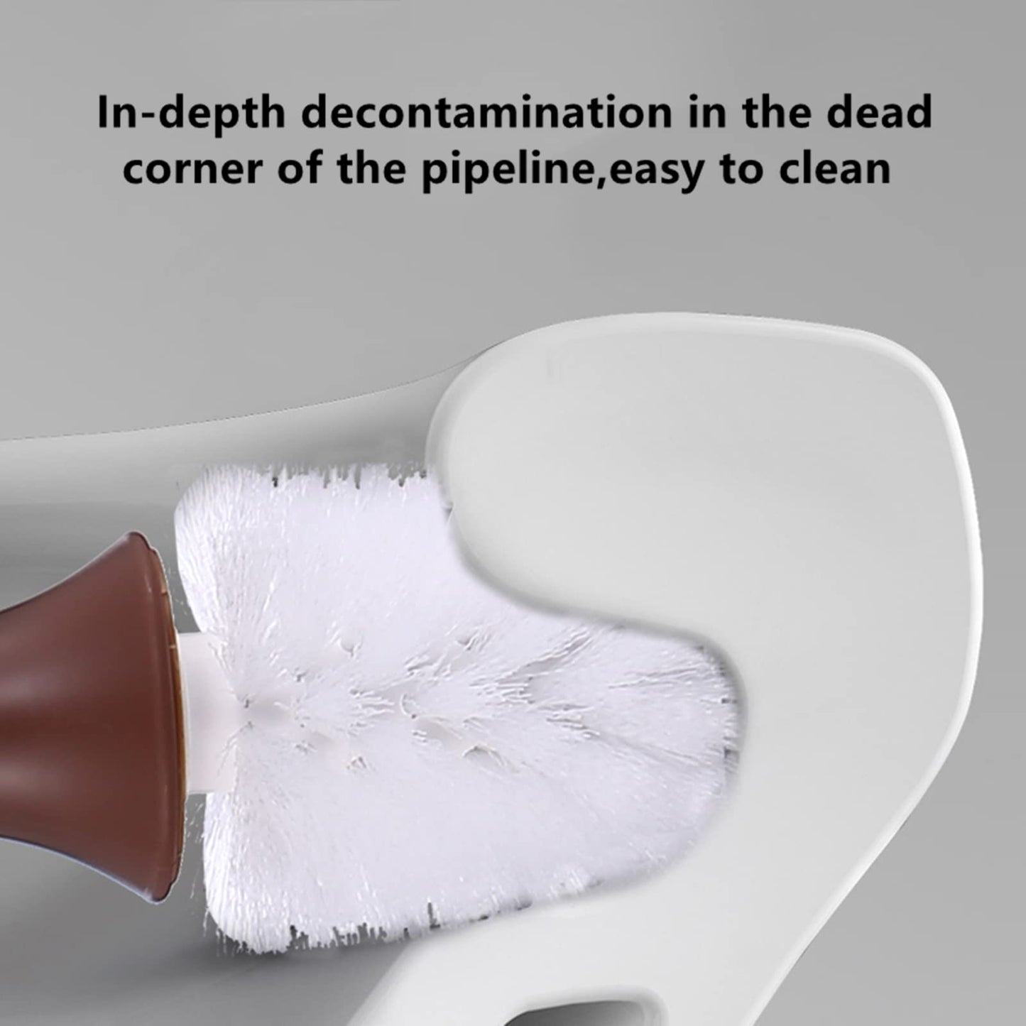 BoiMoe Toilet Brush and Plunger with Holder,Cute Toilet Brush for Bathroom Cleaning