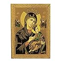 Our Lady of Perpetual Help Florentine plaques, 5x7. Made in Italy, 2-Count Value Pack