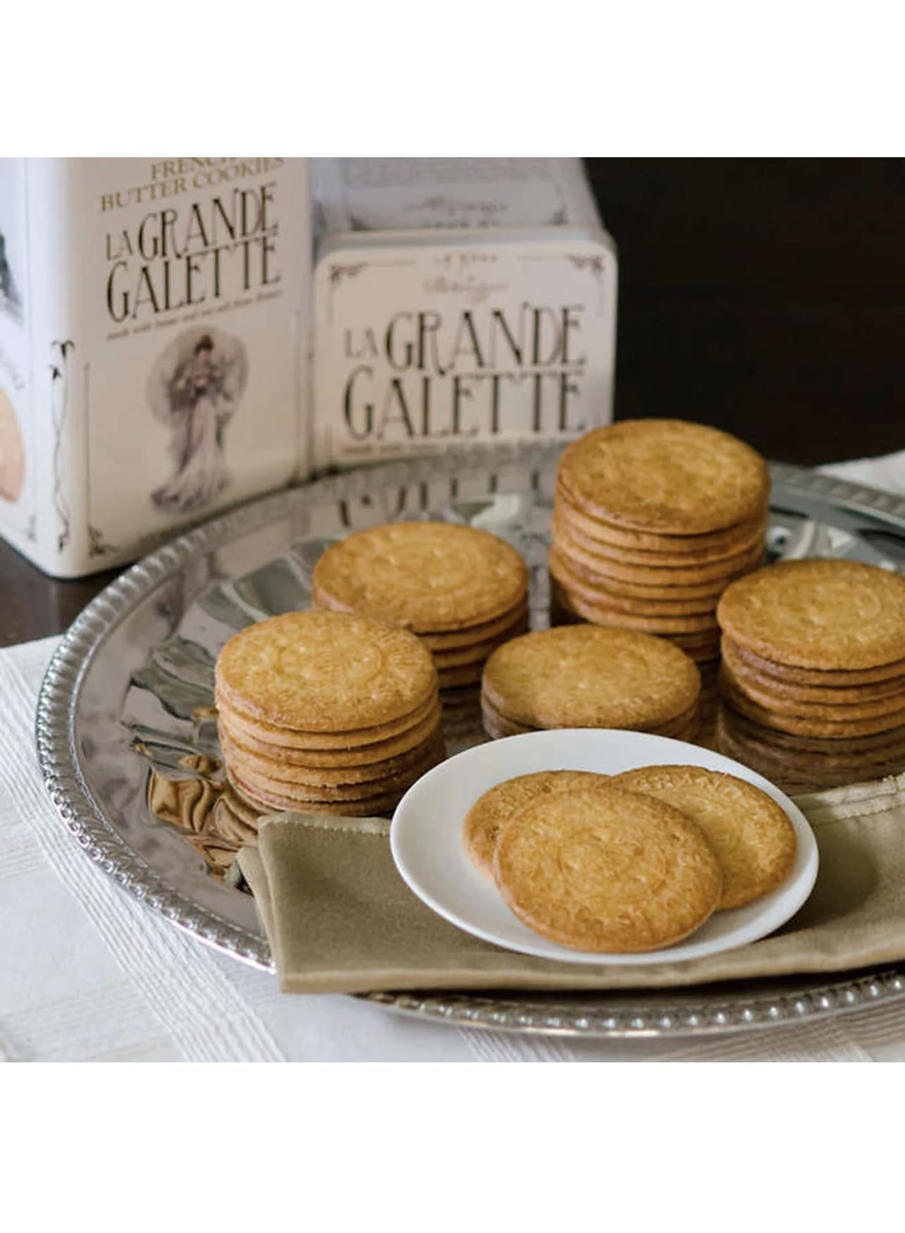 CHRISTMAS COOKIES (ST MICHEL COOKIES - 2 PACK) | | St Michel French Butter Cookies La Grande Galette - SAMEDAY SHIPPERS SOUVENIR INCLUDED