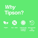 Tipson Organic Ginger Herbal Infusions - Ginger Mint Flavor - All Natural, USDA Organitc - 20 Premium Tea Bags (Pack of 1)