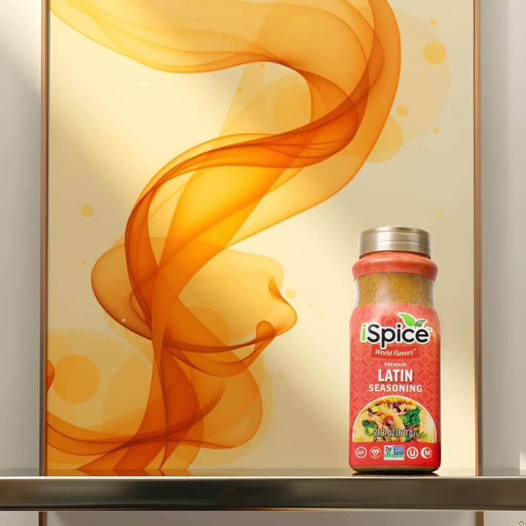 iSpice Blend | Latin Seasoning | 21.91 oz | Mixed Spice & Seasoning | Bulk Size | Halal | Kosher (Latin)