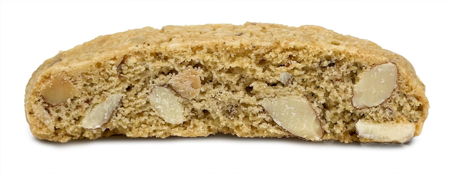 True Delicious Individually Wrapped GLUTEN FREE INGREDIENTS ALMOND BISCOTTI, buttery, fine Italian cookies, baked twice (4 boxes of 6oz each)
