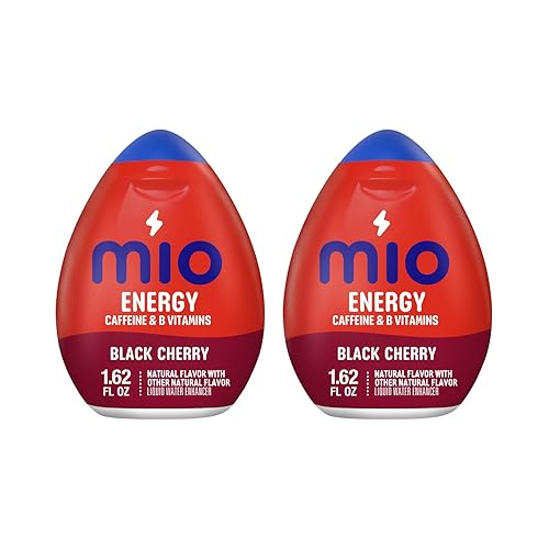 (2 Pack) MIO ENERGY Black Cherry, 1.62 fluid ounce each