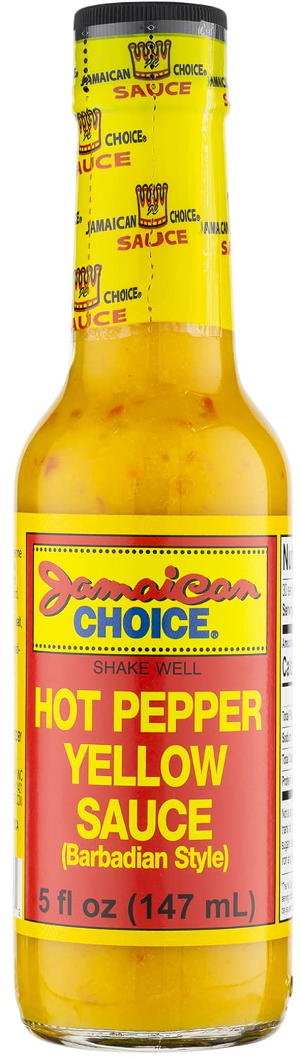 Hot Pepper Yellow Sauce, Barbadian style | 5 oz - by Jamaican Choice (Small (5 oz))