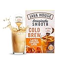 JAVA HOUSE Salted Caramel Latte Cold Brew Coffee Capsules, 1.35 Fluid Ounces (12 Count) Peel and Pour, TSA Approved, Travel Friendly Cold Brew, Hot or