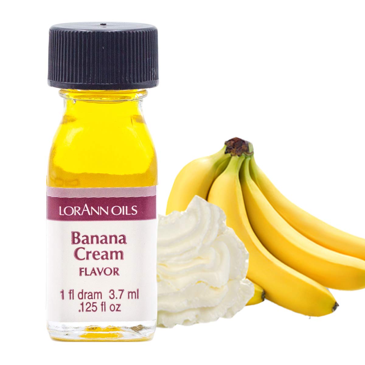 LorAnn Banana Cream SS Flavor, 1 dram bottle (.0125 fl oz - 3.7ml - 1 teaspoon)