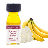 LorAnn Banana Cream SS Flavor, 1 dram bottle (.0125 fl oz - 3.7ml - 1 teaspoon)