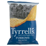 Tyrrells Furrows Hand Cooked English Crisps - Sea Salted (150g) - Pack of 6