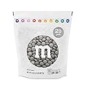 M&M’S WORLD Silver Milk Chocolate Candy Bulk - 2lbs Resealable Pack for Party Favors, Candy Bars, Weddings, Graduations, Birthday Parties, Party