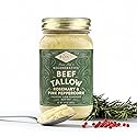 FOND Regenerative Grass-fed Beef Tallow (14 Ounce (Pack of 1), Rosemary & Pink Peppercorn)