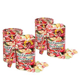 Forrelli Old Fashioned Hard Candy, Holiday Gift Tin 4-Pack, 18 Oz Each, Mixed Fruit and Spice Flavors, Reusable Storage Container