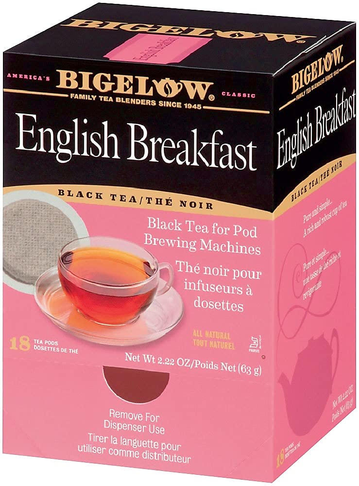 Bigelow 009906 English Breakfast Tea Pods, 1.90 oz, 18/Box