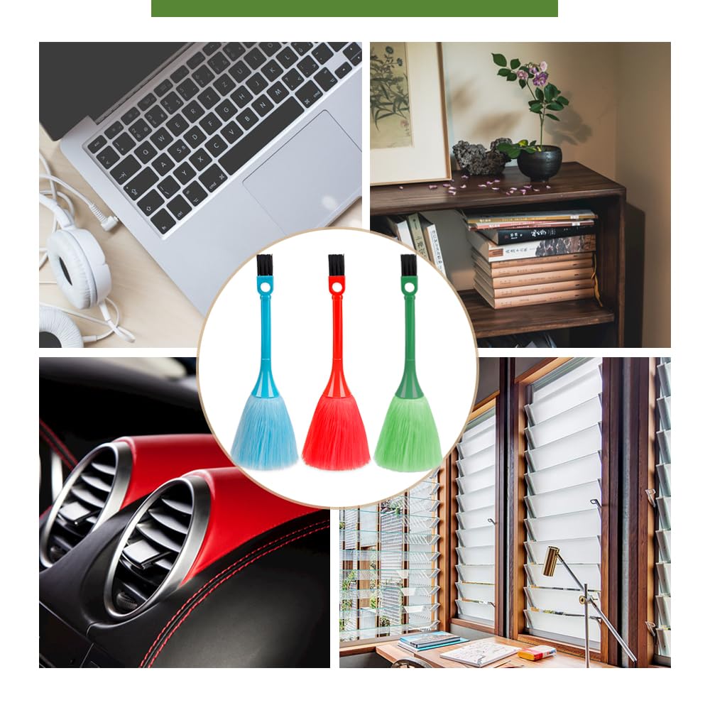 ZORZA 3Pcs Mini Dusting Brush Fluffy Microfiber Duster Anti Static Keyboard Brush Computer Screen Brush Dusting Tools for Electronics' Dusting