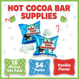 Fun Express Mini Marshmallows for Hot Chocolate - 54 Individual Packets Vanilla Marshmallow Candy | Hot Cocoa Bar Supplies & Toppings for Christmas
