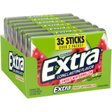 EXTRA Sweet Watermelon Sugar Free Chewing Gum Pack, Individually Wrapped, Fruit Gum 35 Sticks (Pack of 6), Mega Bulk Pack with Long Lasting Flavor