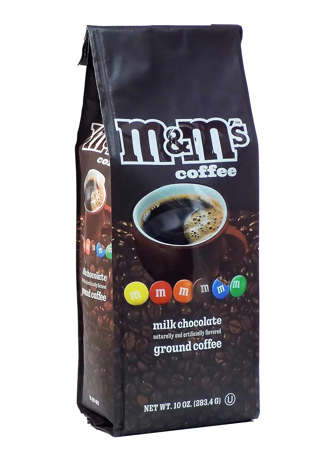 White Coffee M&M Milk Chocolate Flavored Medium Roast Ground Coffee - 10 Ounce (Pack of 6)