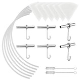 ARGCONNER Maple Syrup Tapping Kit - (6) Stainless Steel Spiles and Hooks, (6) 3-ft Food Grade Tubing, (6) 1-Quart Syrup Pre-Filters, (2) Spile