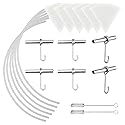 ARGCONNER Maple Syrup Tapping Kit - (6) Stainless Steel Spiles and Hooks, (6) 3-ft Food Grade Tubing, (6) 1-Quart Syrup Pre-Filters, (2) Spile