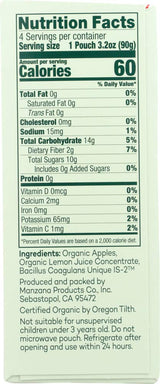 North Coast Organic Apple Sauce + Probiotics - Case of 6 - 4/3.2 OZ