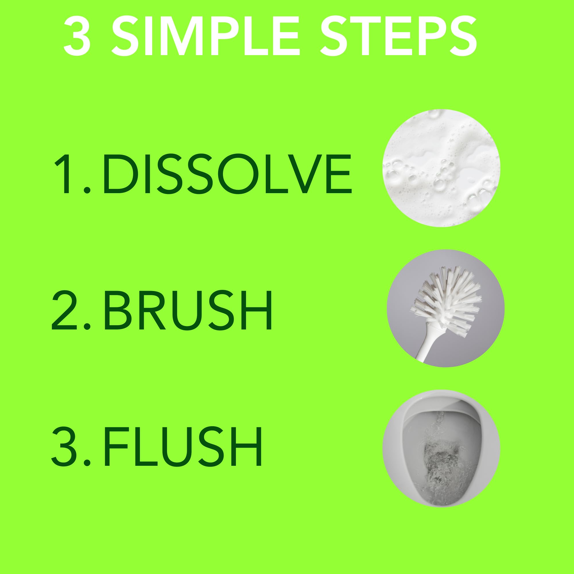 Eco Solve Toilet Bowl Cleaner Strips 60 Count, Unscented Eco-friendly, Non-toxic, Septic Safe, Removes Odors & Stains, Plastic-free, Natural Toilet
