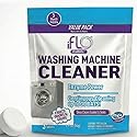 iFLO Washing Machine Cleaner Tablets - Powerful Washer Machine Cleaning and Deodorizer Tablets for Front Load, Top Load, and High-Efficiency Washer