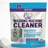 iFLO Washing Machine Cleaner Tablets - Powerful Washer Machine Cleaning and Deodorizer Tablets for Front Load, Top Load, and High-Efficiency Washer