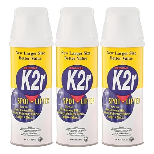 2R No Scent Spot Stain Remover 10 oz Spray - for Fabric and Upholstery - Stain Remover Clothes Laundry - Spray Wash Alternative - Pack of 3
