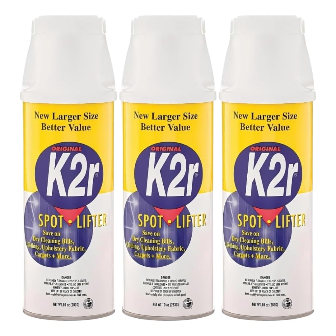 2R No Scent Spot Stain Remover 10 oz Spray - for Fabric and Upholstery - Stain Remover Clothes Laundry - Spray Wash Alternative - Pack of 3