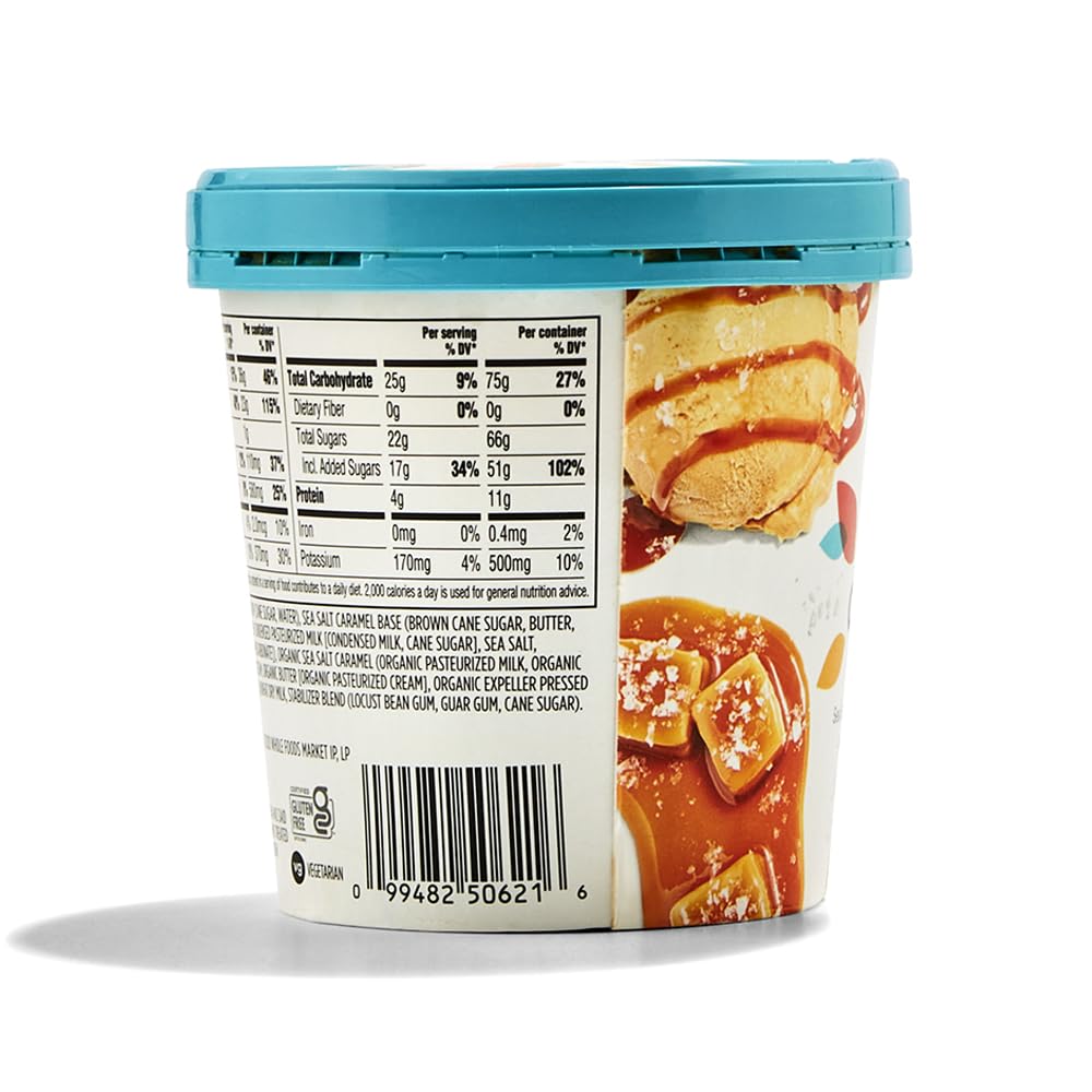 365 by Whole Foods Market Salted Caramel Ice Cream, 1 PT
