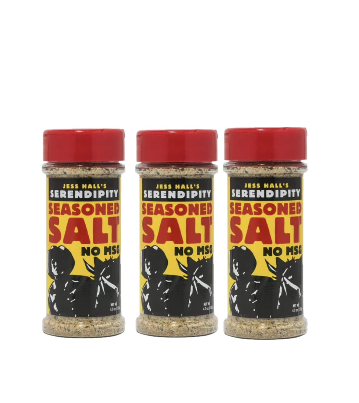 Jess Hall’s Serendipity Seasoned Salt (No MSG) - All Purpose Seasoning for Chicken, Steak & Fries - Restaurant-Style Flavor at Home - Garlic Herb