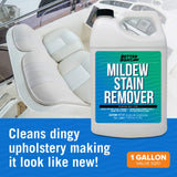Better Boat Mold and Mildew Stain Remover 1 Gallon for Fabric Vinyl Tile Grout, Removes Mold Stains on Boat Seats Bathroom Shower Patio Furniture
