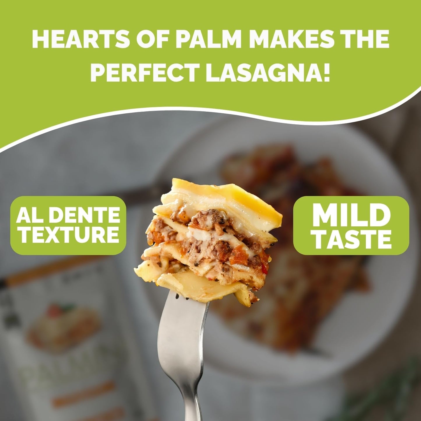 Palmini Low Carb Lasagna | 4g of Carbs | As Seen On Shark Tank | (12 Ounce - Pack of 1)