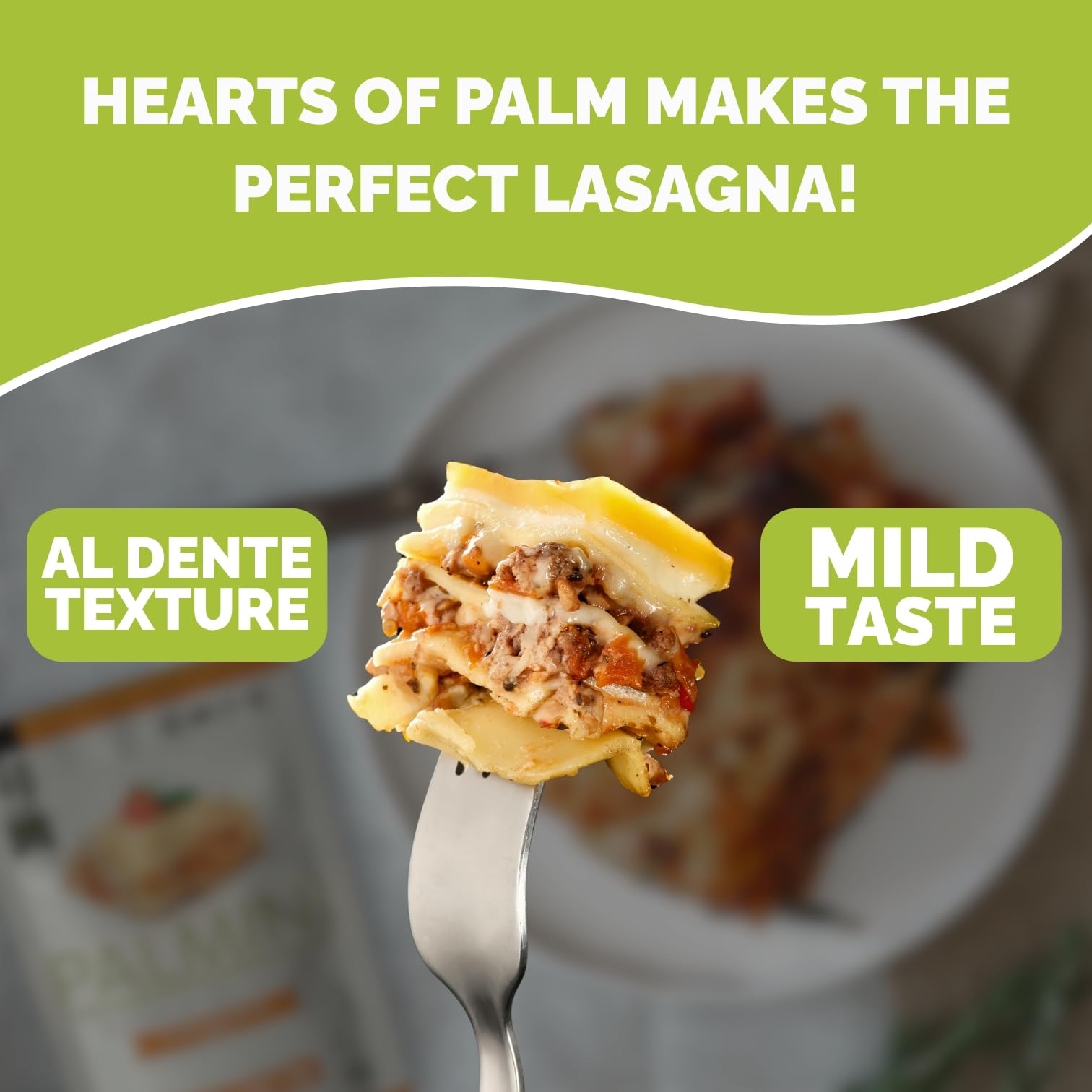Palmini Low Carb Lasagna | 4g of Carbs | As Seen On Shark Tank | (12 Ounce - Pack of 1)