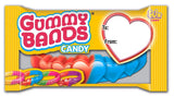 Gummy Bands Valentine's Day Candy Bracelets, 20 Count, Individually Wrapped for Friendship Exchange, 8.46 Ounces
